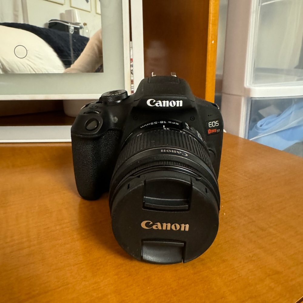 Canon - EOS Rebel T7 DSLR Video Camera